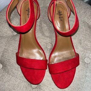 Style & Co sandal, red, 8 1/2